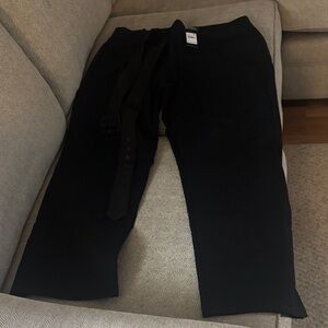 City Chic Black Women's Pants with Belt